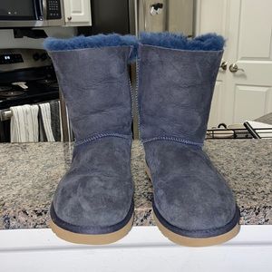 Navy Uggs with Bows on the back
